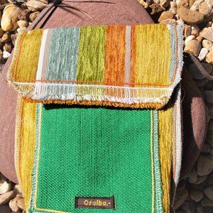 Handmade Oralba Colorful Fabric Crossbody Purse